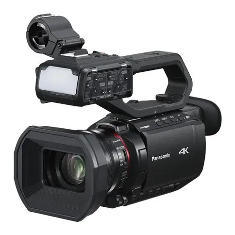 Caméscope compact Panasonic AG-CX10 4K 60p 10 bits avec viseur OLED, Wi-Fi intégré et double slot SD